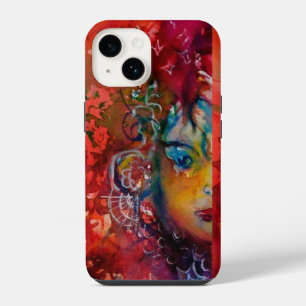 EXCALIBUR, KONINGIN VAN MAGISCH VASTE Fantasy Red iPhone 14 Hoesje