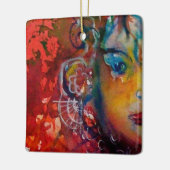 EXCALIBUR, KONINGIN VAN MAGISCH VASTE Fantasy Red  Keramisch Ornament (Links)