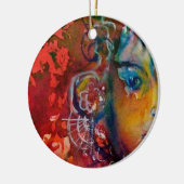 EXCALIBUR, KONINGIN VAN MAGISCH VASTE Fantasy Red  Keramisch Ornament (Links)