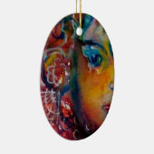 EXCALIBUR, KONINGIN VAN MAGISCH VASTE Fantasy Red  Keramisch Ornament (Rechts)