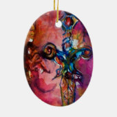 EXCALIBUR, KONINGIN VAN MAGISCH VASTE Fantasy Red  Keramisch Ornament (Achterkant)