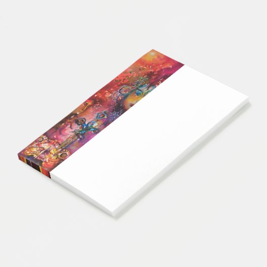 EXCALIBUR, KONINGIN VAN MAGISCH VASTE Fantasy Red Post-it® Notes (Schuin)