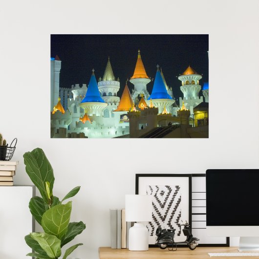 Excalibur Las Vegas Poster (Thuiskantoor)