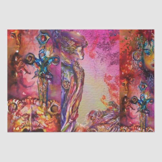 EXCALIBUR Magic Sword Arcurian Legend Waterverf Tissuepapier (Voorkant)