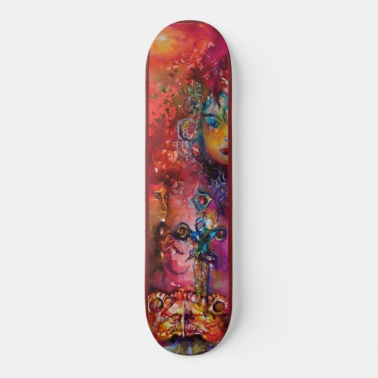 EXCALIBUR Magic Sword Arerian Legend Red Persoonlijk Skateboard (Voorkant)
