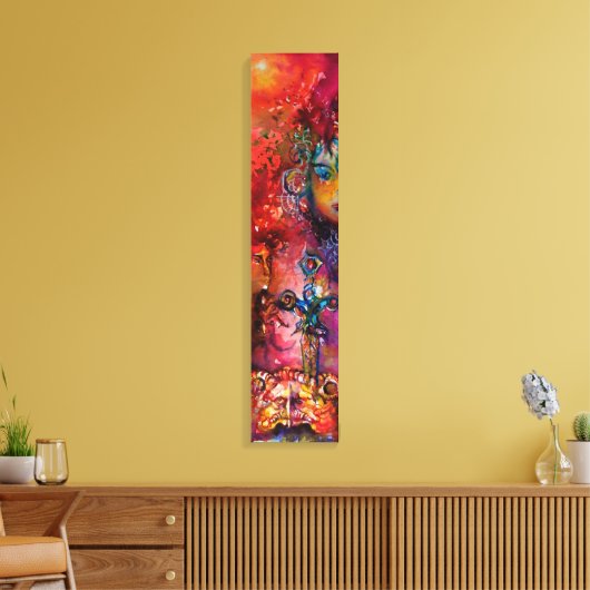 EXCALIBUR Magic Sword Fantasy Waterverf Canvas Afdruk (Insitu (Woonkamer))