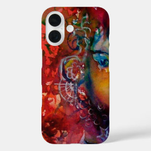 EXCALIBUR/MAGIC SWORD Fuchsia Red Black Fantasy iPhone 16 Hoesje