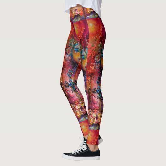 EXCALIBUR, Magic Sword Red Paars Fantasy Leggings (Links)