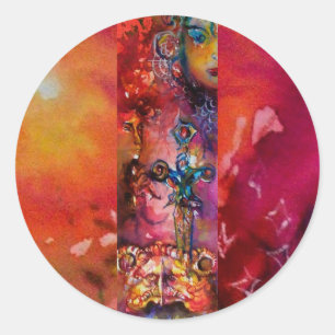 EXCALIBUR Magic Sword Ronde Sticker