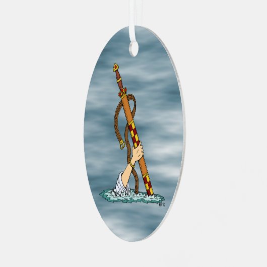 Excalibur Metalen Ornament (Voorkant links)