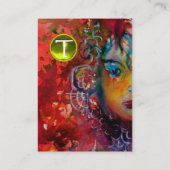 EXCALIBUR MONOGRAM metallic eggshell Visitekaartje (Achterkant)