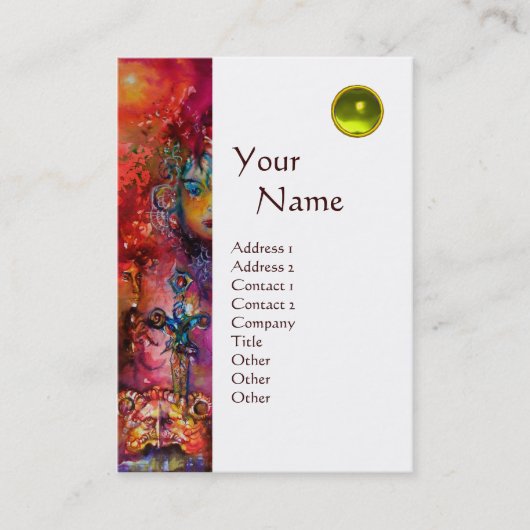 EXCALIBUR MONOGRAM metallic eggshell Visitekaartje (Voorkant)