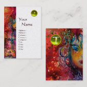 EXCALIBUR MONOGRAM metallic platina Visitekaartje (Voorkant / Achterkant)