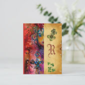 EXCALIBUR Monogram Parchment St.Patrick's Day Briefkaart (Staand voorkant)