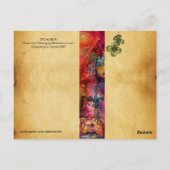 EXCALIBUR Monogram Parchment St.Patrick's Day Briefkaart (Achterkant)