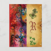 EXCALIBUR Monogram Parchment St.Patrick's Day Briefkaart (Voorkant)