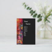 EXCALIBUR MONOGRAM zwarte paarse rode blauwe fuchs Visitekaartje (Staand voorkant)