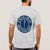 Excalibur Motorcars Blue logo T-shirt (Achterkant)