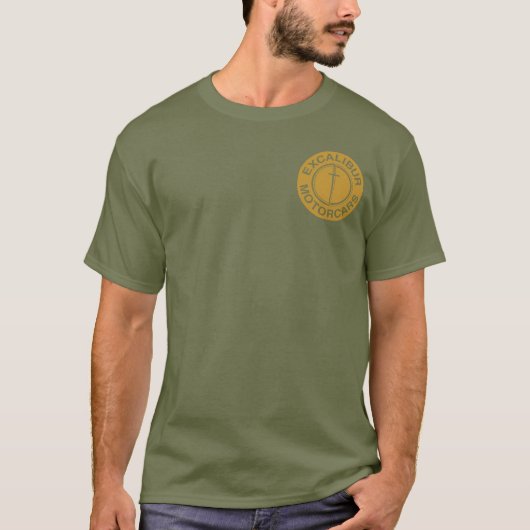 Excalibur Motorcars Gold logo T-shirt (Voorkant)