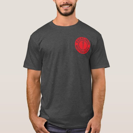 Excalibur Motorcars Red logo T-shirt (Voorkant)