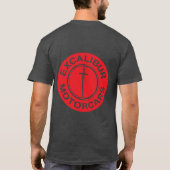 Excalibur Motorcars Red logo T-shirt (Achterkant)