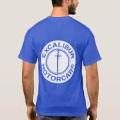 Excalibur Motorcars White logo T-shirt (Achterkant)
