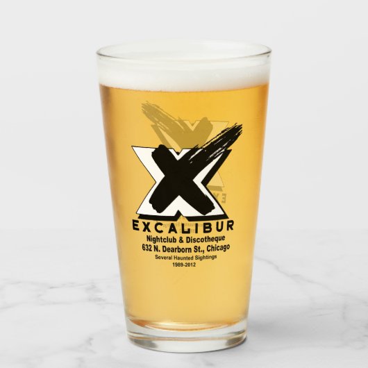 Excalibur Nachtclub & Discotheek (1989-2012) Glas (Voorkant gevuld)