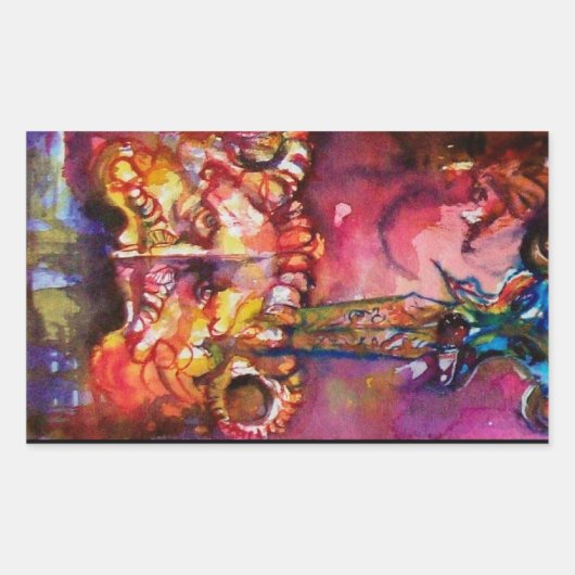 EXCALIBUR RECHTHOEKIGE STICKER (Voorkant)