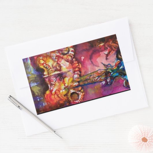 EXCALIBUR RECHTHOEKIGE STICKER (Envelop)