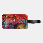 EXCALIBUR RED RUBY MONOGRAM paars blauw Bagagelabel (Achterkant horizontaal)