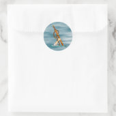 Excalibur Ronde Sticker (Tas)