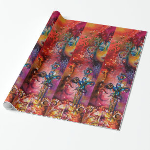 EXCALIBUR, rood paars blauw Cadeaupapier