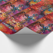 EXCALIBUR, rood paars blauw Cadeaupapier (Hoek)