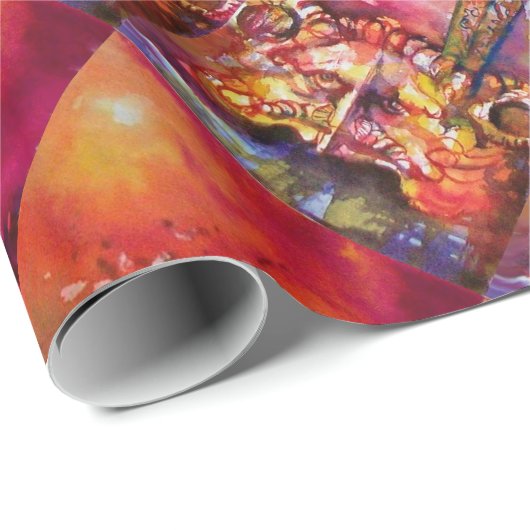 EXCALIBUR, rood paars blauw Cadeaupapier (Rol Hoek)