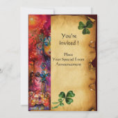 EXCALIBUR ,St Patrick's Dag Feest ,perkament Kaart (Achterkant)