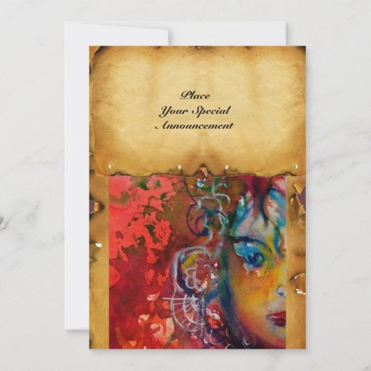 EXCALIBUR TOVERZWAARD Rood Paars Fantasie Kaart (Achterkant)