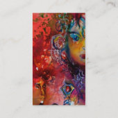 EXCALIBUR zwarte paarse fuchsia red blauw wit Visitekaartje (Achterkant)