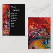 EXCALIBUR zwarte witte paarse blauwe fuchsie Visitekaartje (Voorkant / Achterkant)