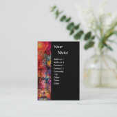 EXCALIBUR zwarte witte paarse blauwe fuchsie Visitekaartje (Staand voorkant)