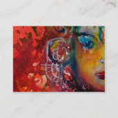 EXCALIBUR zwarte witte paarse blauwe fuchsie Visitekaartje (Achterkant)