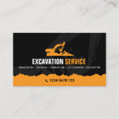 Excavating, Land clearing, Construction Visitekaartje (Voorkant)