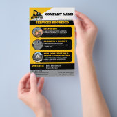 Excavation Services Business Flyer (Hand)