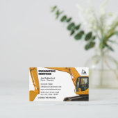 Excavation Services Business Visitekaartje (Staand voorkant)