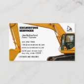 Excavation Services Business Visitekaartje (Voorkant)