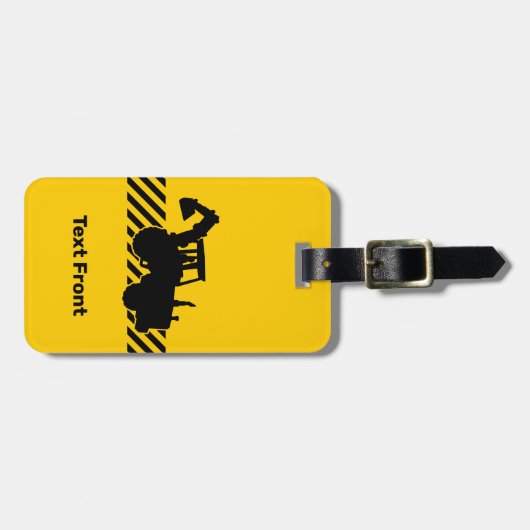 Excavator Bagagelabel (Voorkant horizontaal)