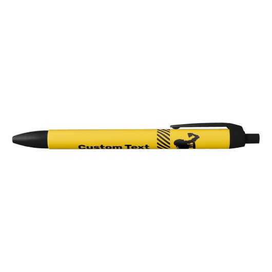 Excavator Blauwe Inkt Pen (Bovenkant)