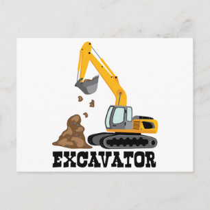 Excavator Briefkaart