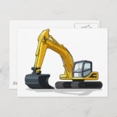 Excavator Briefkaart (Voorkant / Achterkant)