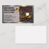 Excavator | Bull Dozer | Bouw Visitekaartje (Voorkant / Achterkant)