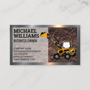 Excavator   Bull Dozer   Bouw Visitekaartje